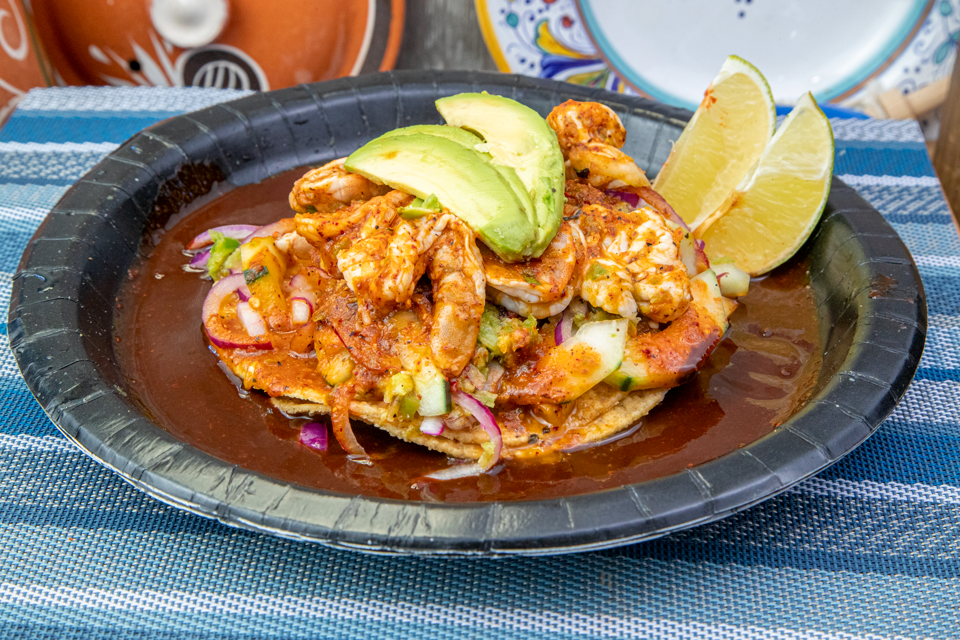 Tostada Agua Chile Rojo